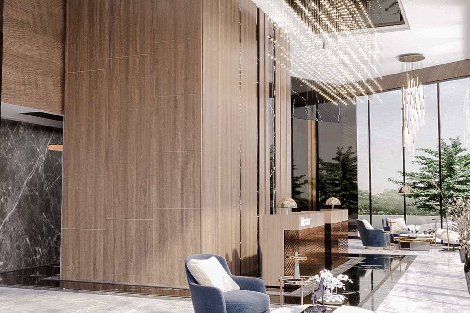 Консьерж в лобби